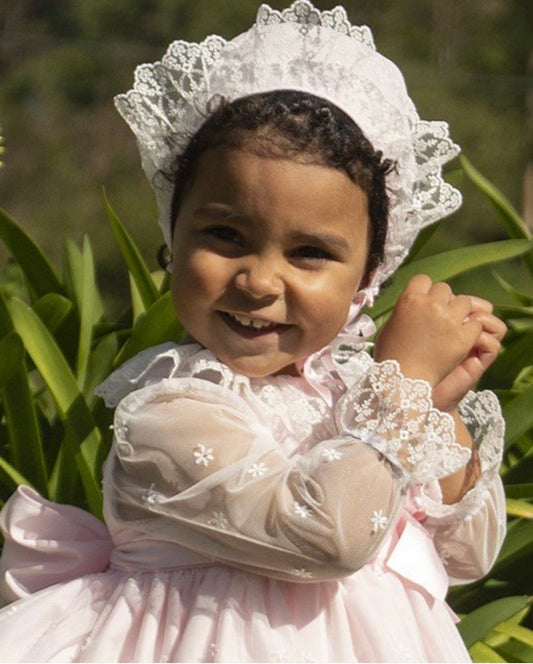 Pink Lace Bonnet