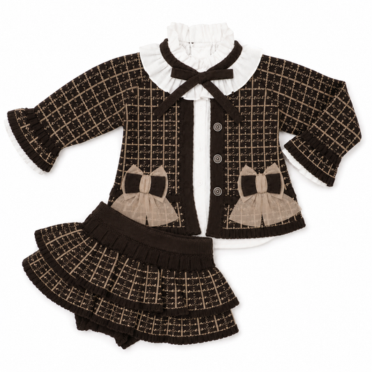 Rahigo Chocolate & Camel 3 Piece Baby Set