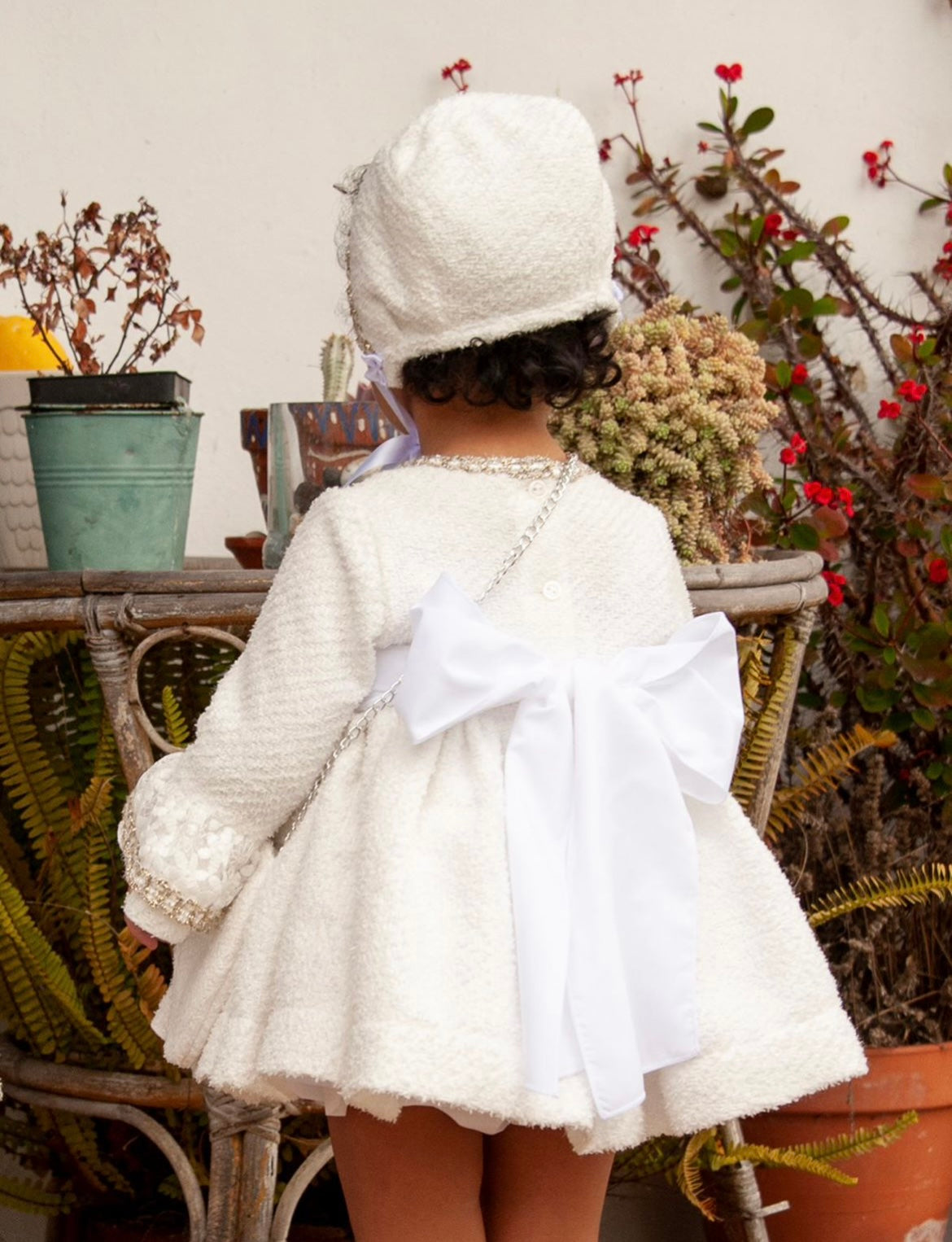 Cream Puffball Dress