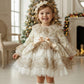 Gold Estrella Puffball Dress
