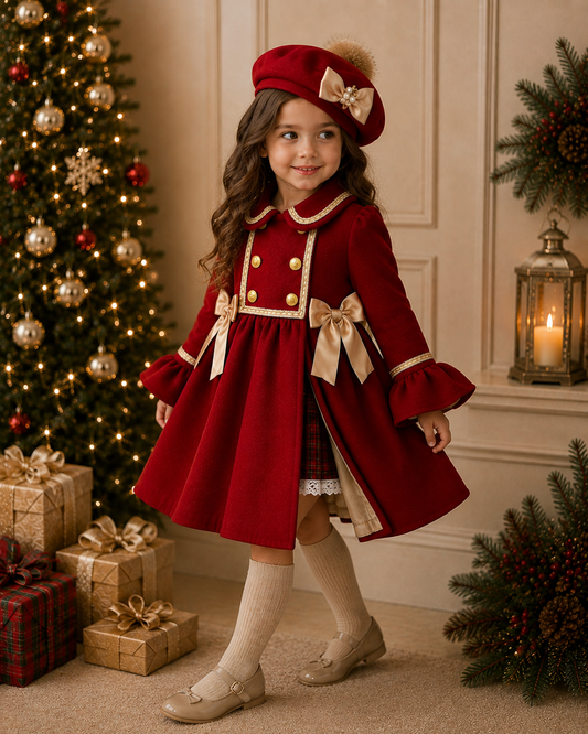 Sonata Red Coat with beret