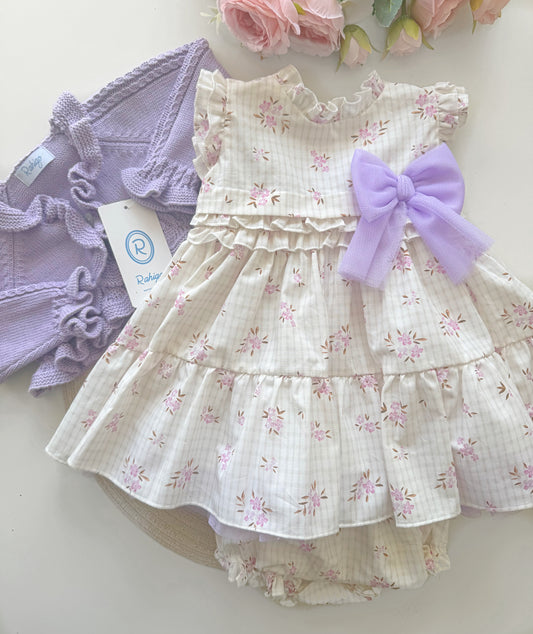 Lilac Floral 3 Piece Dress Set