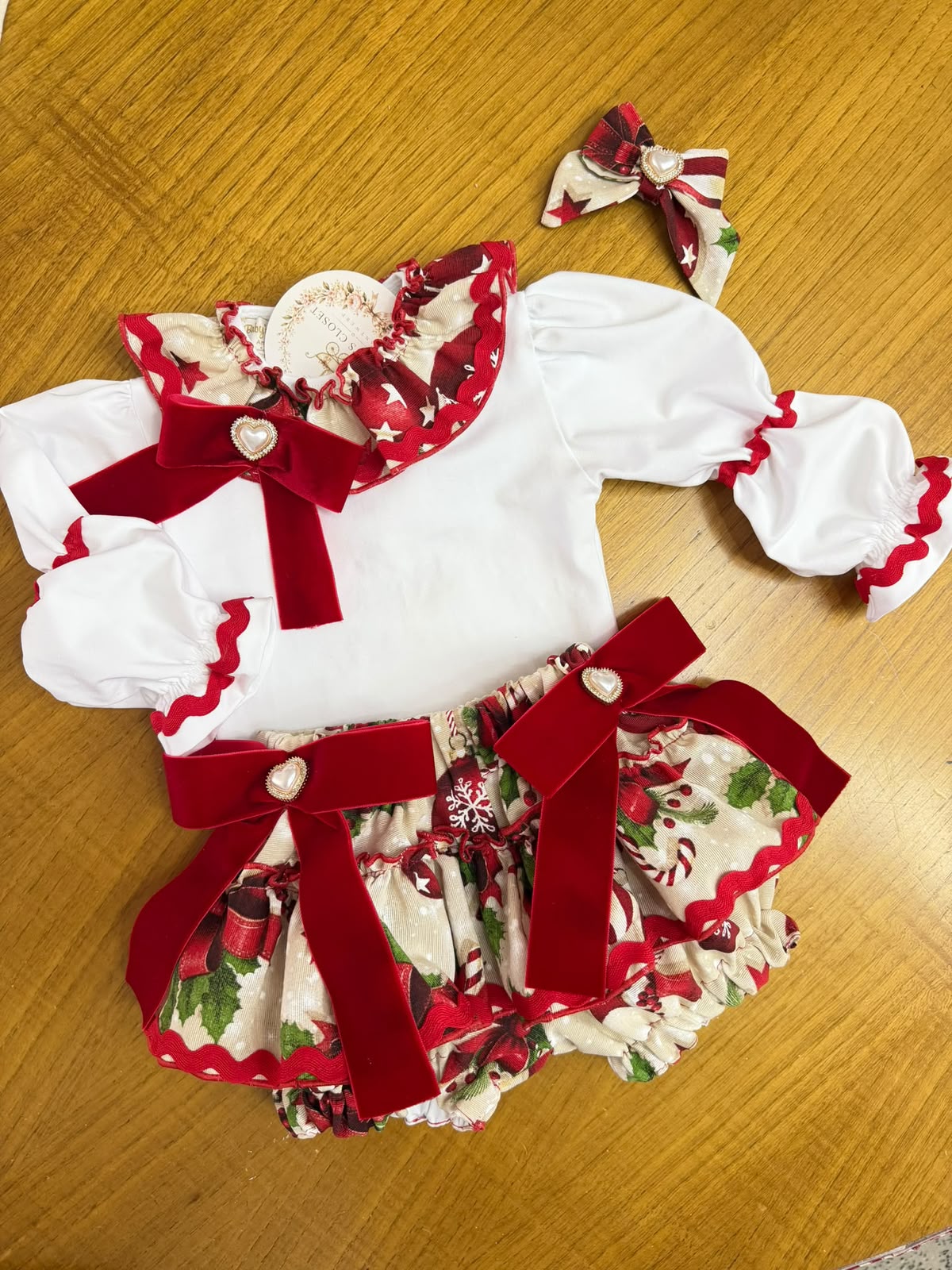 Deluxe Christmas Blouse & Bloomers