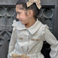 Beige Velvet Hair Bow