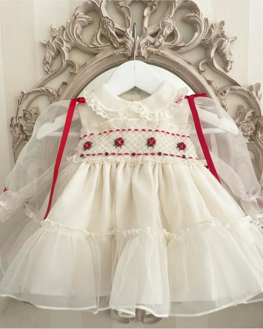 Cream Organza Smock