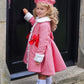 Red houndstooth coat