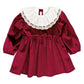Castro Burgundy Dress 12m- 6y
