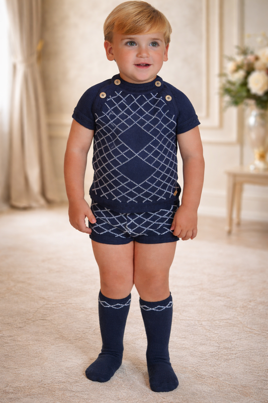 Navy Boys two piece set