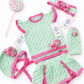 Rahigo Mint & Fuchsia 2 piece skorts set (6-48m)