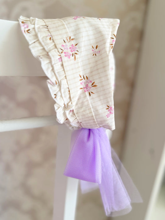 Lilac Floral Bonnet