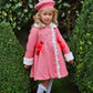 Red houndstooth coat