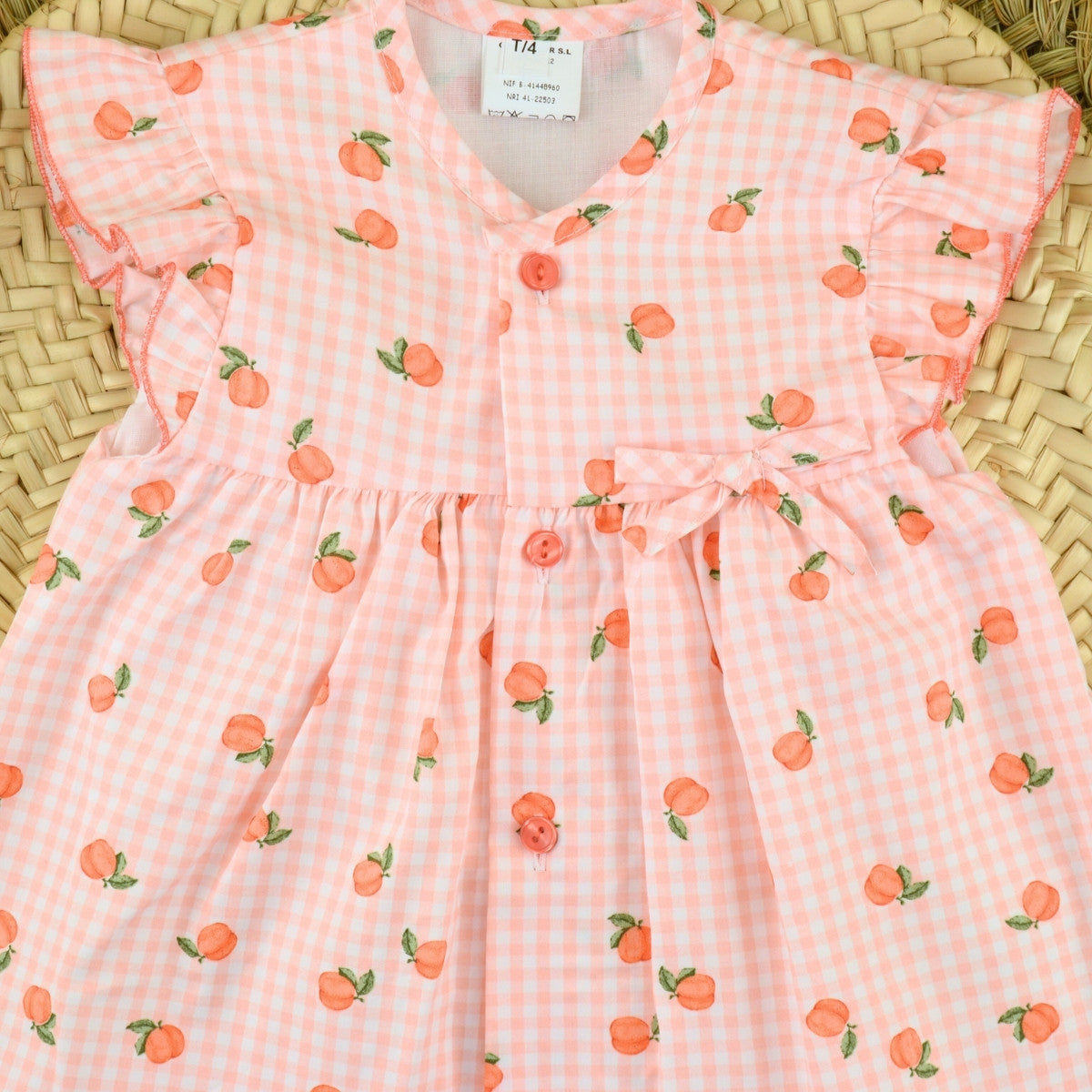 Peach Dress 2-8 years