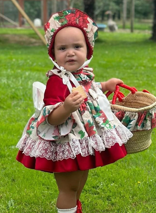 Christmas Poinsettia dress