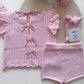 Pink Deluxe Shorts set