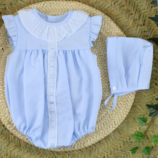 Royal Baby Blue Romper set