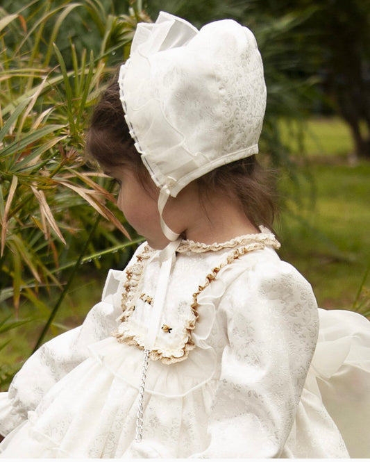 Cream Lace Bonnet