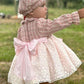 Pink tweed dress