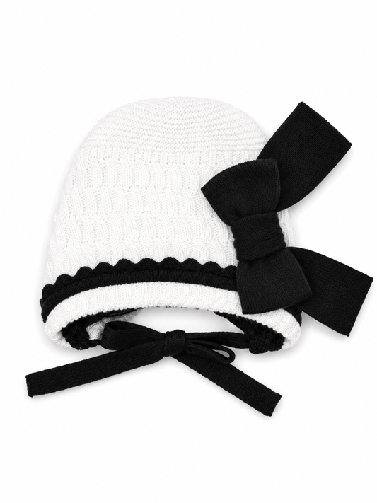 Rahigo Chic White & Black Bonnet