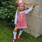 IN23 red houndstooth dress