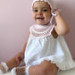 Baby Pink Knitted Dress set