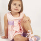 VE24-32 Lilac & Pink Blouse & Shorts set