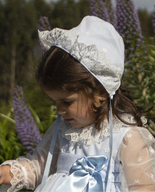 Blue Lace Bonnet
