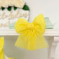 Mint & yellow tulle headband