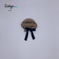 Camel & navy bonnet