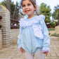 Naxos Baby Blue Smocked Romper