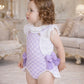 Rahigo Diamond Lilac Romper & Blouse set 3m-36m