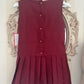 Pleated School Bow Pinafore