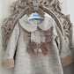 Beige Tweed Dress