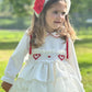 Cream Heart Puffball Dress