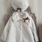 Faux faux cream coat with hat