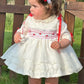 Red Organza Puffball Dress