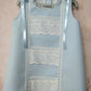 Sonata Baby Blue & White A-Line Dress