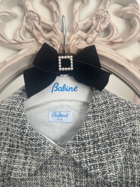 Black Velvet Hair Bow