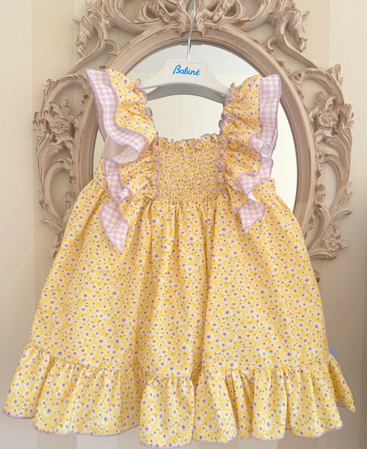 Lilac & Lemon Floral Dress