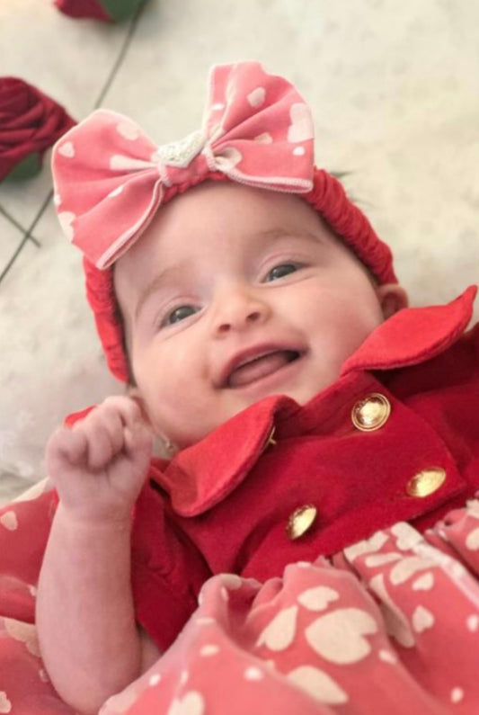 Matching valentines headband