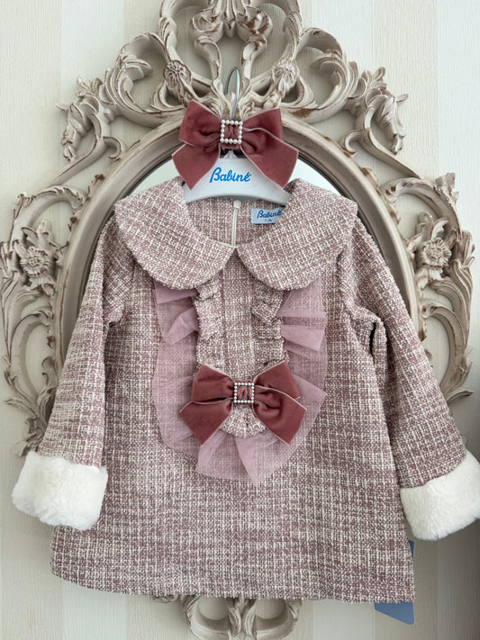 Pink Tweed Dress