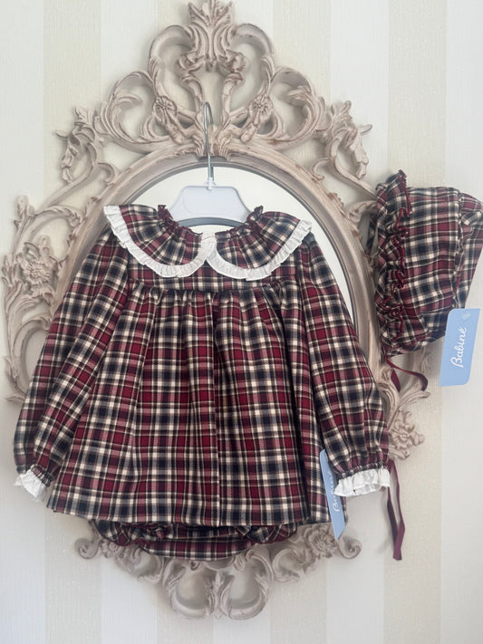 Burgundy dress set