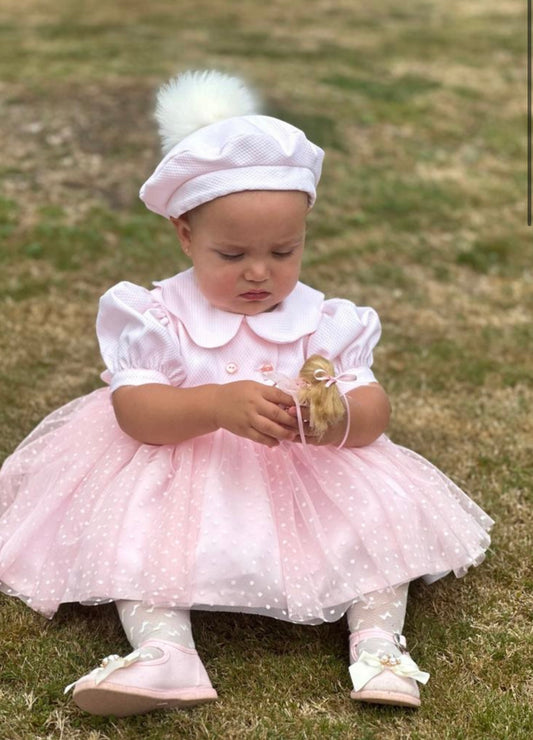 Barbie pink pique dress