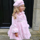 IN23-41 PINK FUR COAT