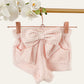 Capri Pink Terry Toweling shorts