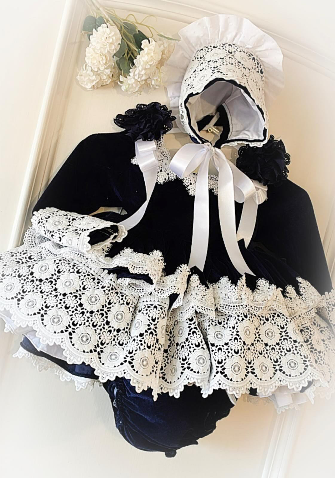 Navy Winter 3 Piece dress set