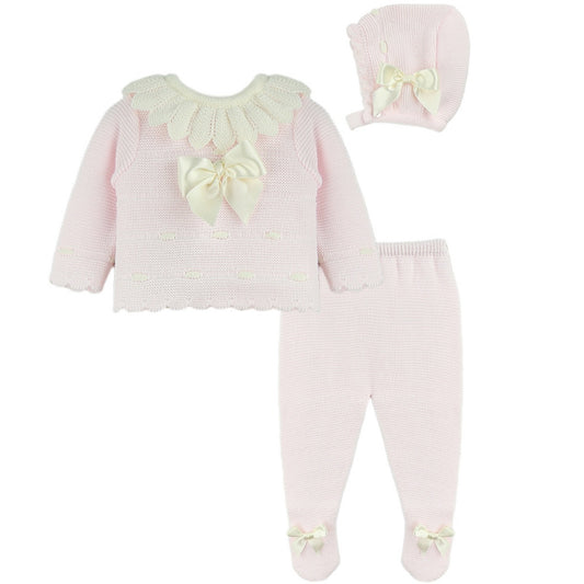 Baby Pink & Cream 3 Piece Set