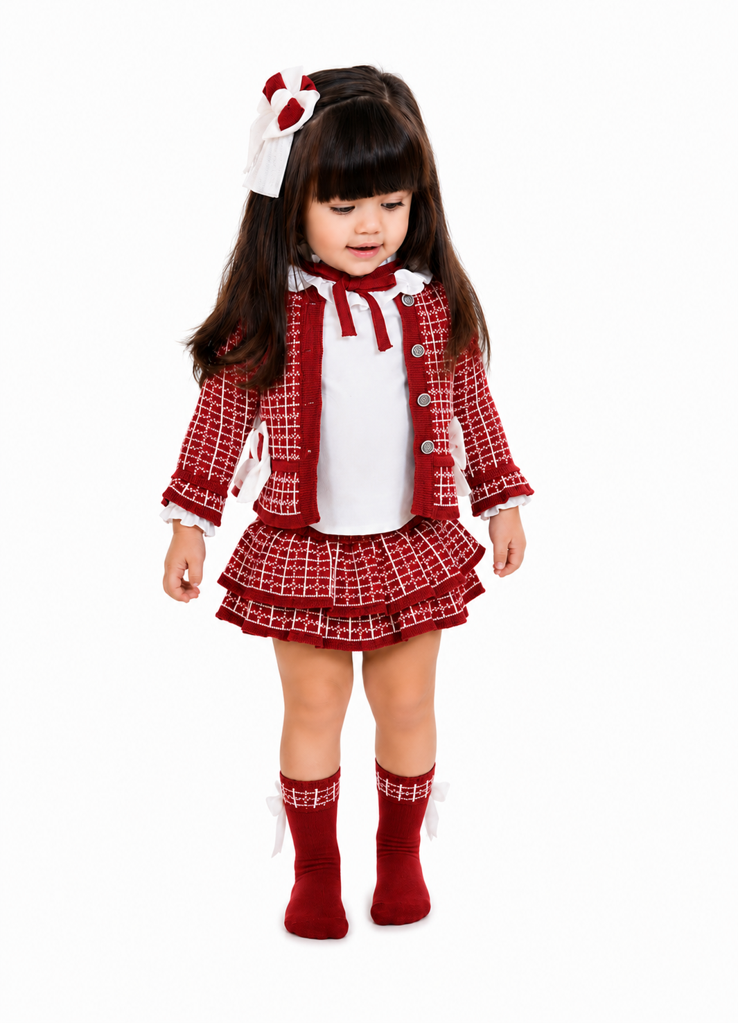 Rahigo Red & White 3 Piece Baby Set