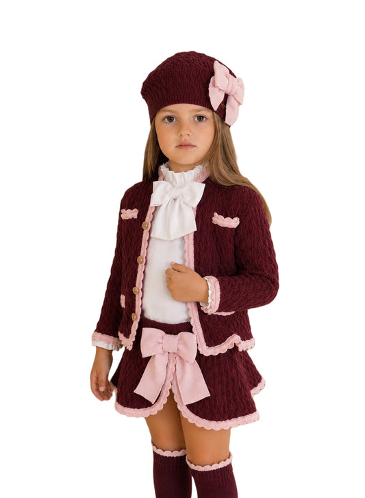 Rahigo Burgundy & Pink 3 Piece Set RE ORDER OCT/NOV DELIVERY