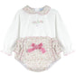 Roses blouse & bloomer set (1m-5y)