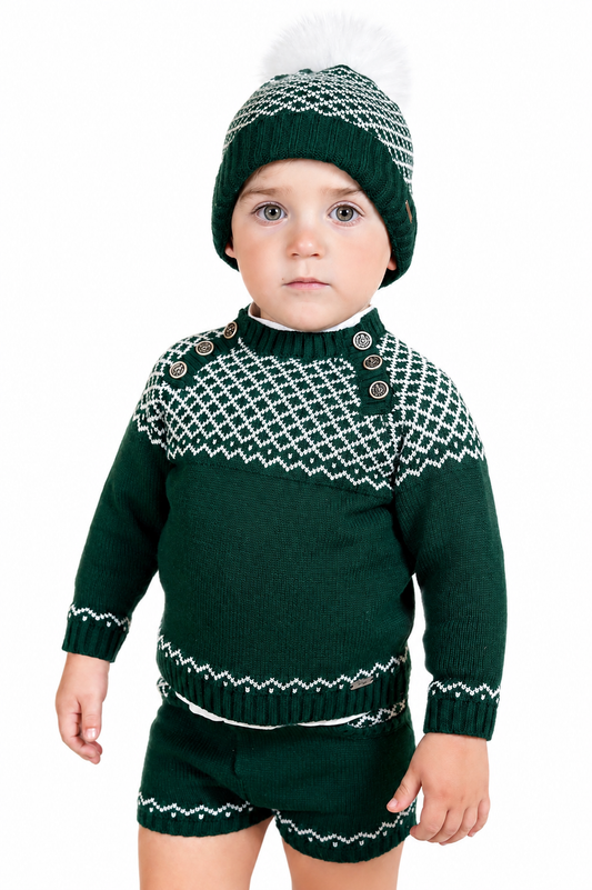 Bottle Green boys two piece set 3m-3y